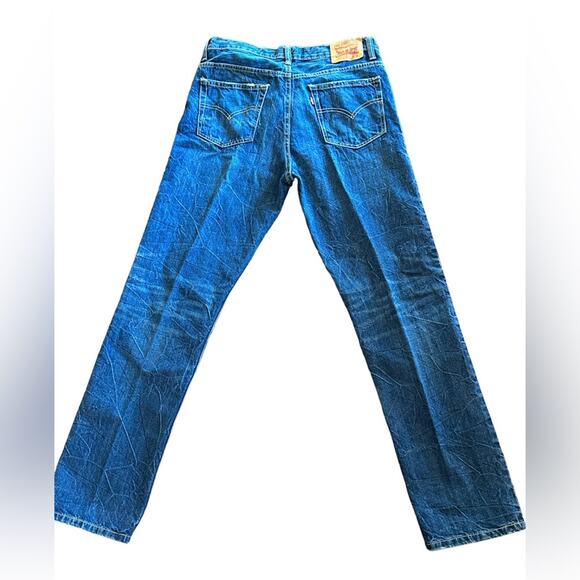 Levi's 502 Regular Taper Slight Distress Size Youth 20R Denim Jeans - Picture 2 of 6